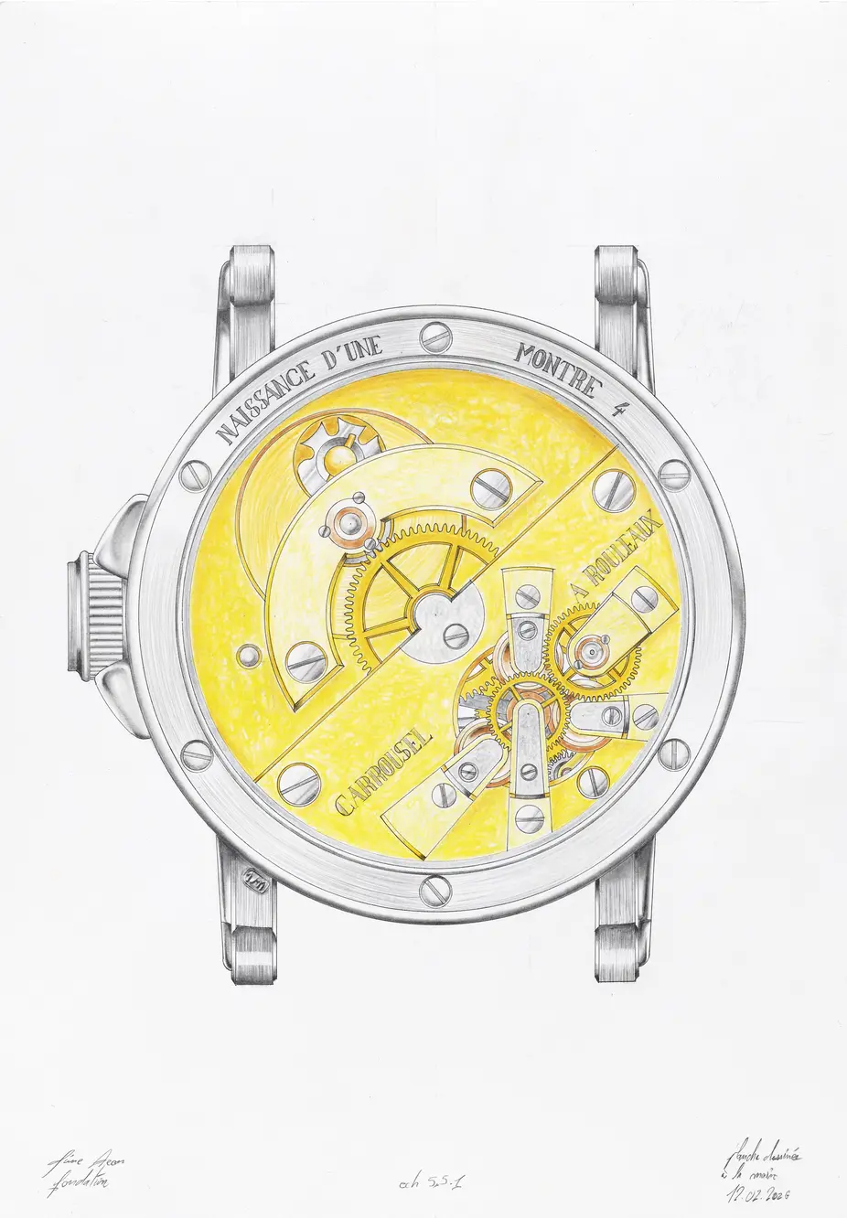 Assemblage minutieux d'un mouvement de montre